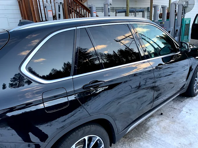 black car buff and polish